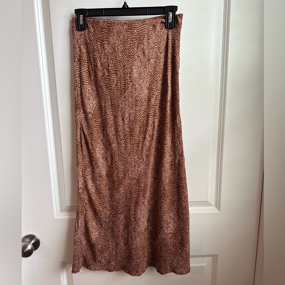 Animal print midi skirt, A New Day brand, size Small